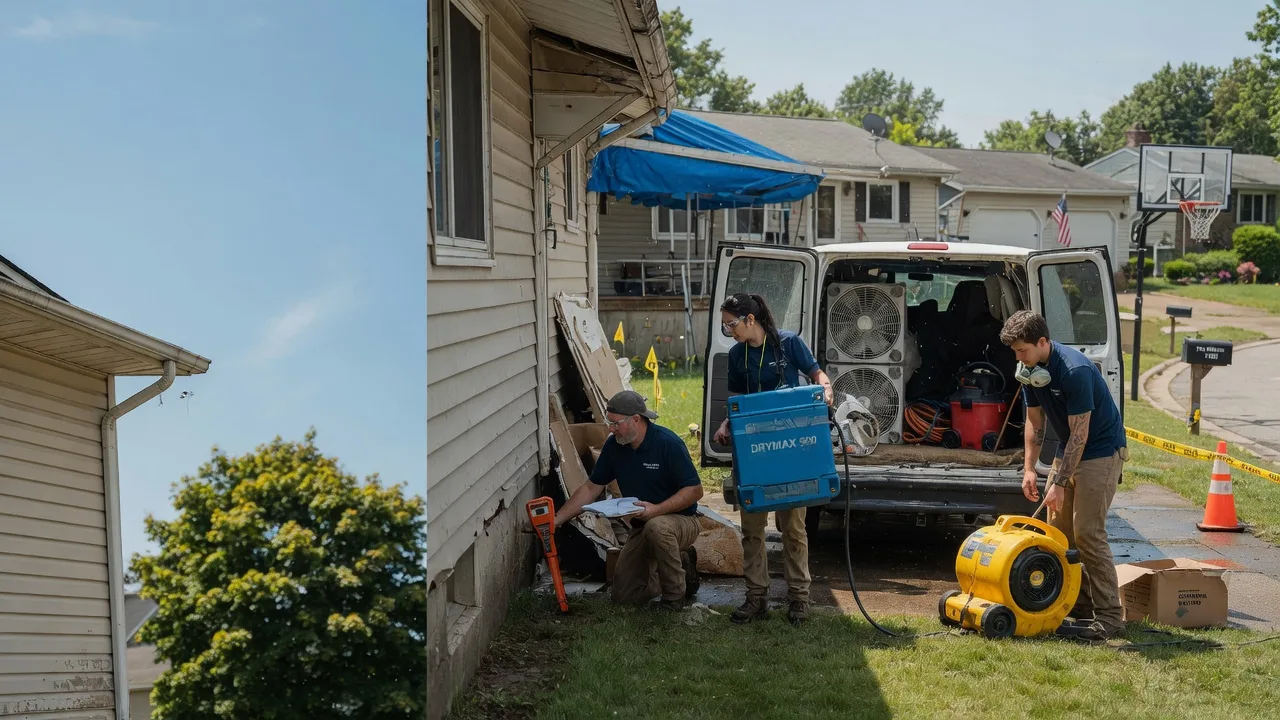 Ceiling Leak Cleanup in Hyde Park, MA near me